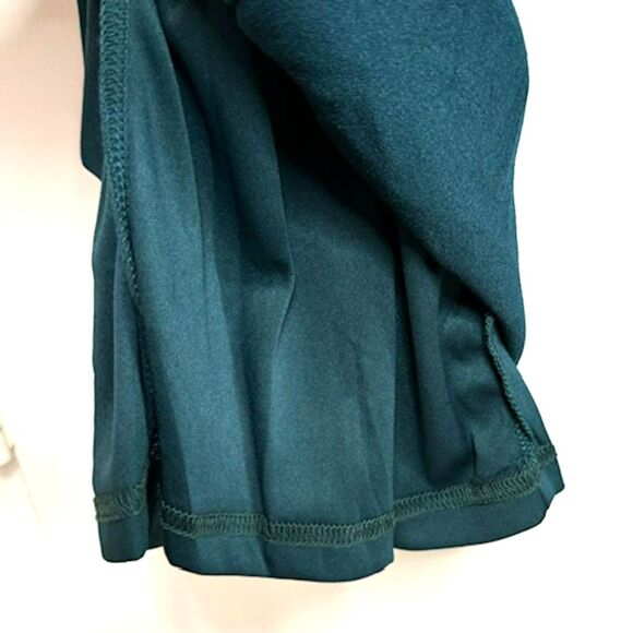 LULUS DARK TEAL GREEN OPEN BACK WIDE LEG JUMPSUIT SIZE MEDIUM NWT - Picture 10 of 15
